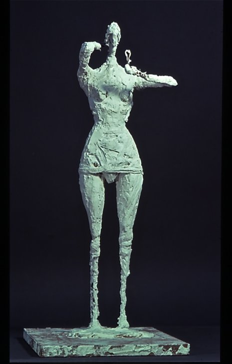 Figure with Mirror, 1979, Plaster