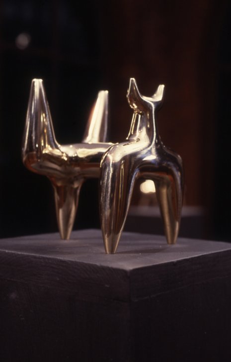 Tripod with Horns, 1984, Bronze