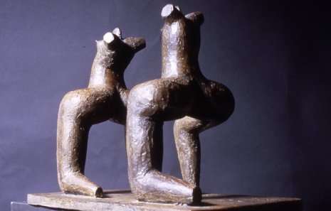 Silenus and Maenad, 1986, Bronze